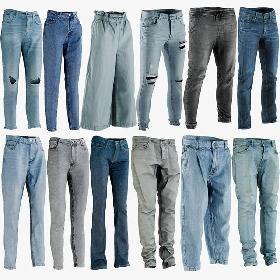Men's and Women's Jeans Collection 8 model